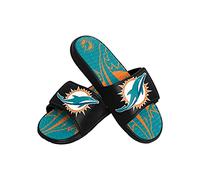FOCO Herren Team Athletic Sport Shower Flip Flop Sandalen Miami Dolphins NFL Colorblock Big Logo Gel Slides-XL