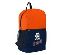FOCO MLB Offiziell lizenziertes Baseball-Team-Farb-Logo, zweifarbig, großes Logo, Schultasche, Reiserucksack, Detroit Tigers, Einheitsgröße, Tagesrucksäcke