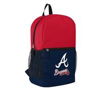 FOCO MLB Offiziell lizenziertes Baseball-Team-Farb-Logo, zweifarbig, großes Logo, Schultasche, Reiserucksack, Atlanta Braves, Einheitsgröße, Tagesrucksäcke