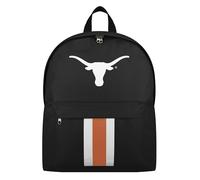 FOCO NCAA Offiziell lizenziertes Team-Farbe, Primär-Logo, einfarbig, gestreift, College-Sporttasche, Schultasche, Reiserucksack, Texas Longhorns, Einheitsgröße, Tagesrucksäcke