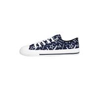 FOCO NFL Damen Low Top Repeat Print Canvas Schuh : Dallas Cowboys, Größe S