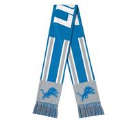 FOCO NFL Halswärmer für Erwachsene, offizielles Lizenzprodukt, Team-Farbe, gestreift, Wordmark-Logo, Fußball-Halswärmer, Schal, Detroit Löwen, Einheitsgröße