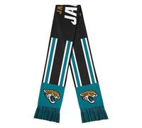 FOCO NFL Halswärmer für Erwachsene, offizielles Lizenzprodukt, Team-Farbe, gestreift, Wordmark-Logo, Fußball-Halswärmer, Schal, Jacksonville Jaguars, Einheitsgröße