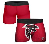 FOCO NFL Herren-Boxershorts, offizielles Lizenzprodukt, Team-Farbe, Primär-Logo, Fußball-Fan, Unterwäsche - Atlanta Falcons - Größe XXL