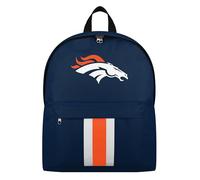 FOCO NFL Offiziell lizenzierter Team-Farbe, Primär-Logo, einfarbig, gestreift, Fußball-Schultasche, Reiserucksack, Denver Broncos, Einheitsgröße, Tagesrucksäcke