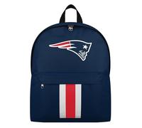 FOCO NFL Offiziell lizenzierter Team-Farbe, Primär-Logo, einfarbig, gestreift, Fußball-Schultasche, Reiserucksack, New England Patriots, Einheitsgröße, Tagesrucksäcke