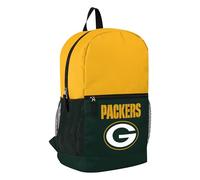 FOCO NFL Offiziell lizenziertes Fußballteam Farbiges Primär-Logo, zweifarbig, großes Logo, Farbblock, Schultasche, Reiserucksack, Green Bay Packers, Einheitsgröße, Tagesrucksäcke