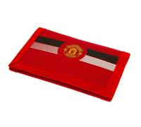 FOCO Offiziell lizenziertes Fußballclub-Team-Wappen-Logo, Ultra-Geldbörse, Kreditkartenetui (Manchester United FC), rot, 12cm x 8cm closed, Doppelt gefaltete Geldbrieftasche