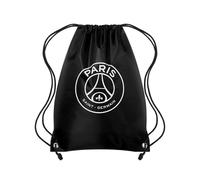FOCO Offizielles Lizenzprodukt Paris Saint-Germain FC Schwarz Mono Fußball-Sporttasche mit Kordelzug