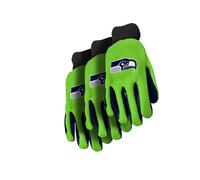 FOCO Seattle Seahawks NFL Arbeitshandschuhe mit farbiger Handfl che Teamfarbe (3er-Pack), Einheitsgr e (MUL3GLVWKNF15)