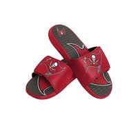 FOCO Tampa Bay Buccaneers NFL Colorblock Big Logo Gel Slide Red Gray Badelatschen Hausschuhe - XL