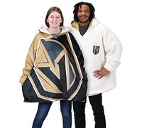 FOCO Unisex Wendbarer Sherpa-Kapuzenpullover, Oversize-Design, Colorblock Vegas Golden Knights NHL Reversible Hoodeez, Einheitsgröße