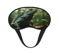 Focused Green Lizard Ultimative Augenmaske zum Schlafen, weiche und bequeme Augenmaske, entspannende Nulldruck-Nacht-Augenbinde