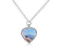 FodPand Petal Shower Path Pet Memorial Necklace for Ashes Waterproof Cremation Jewelry for Men Women Adjustable Pet Urn Pendant with Filling Kit Keepsake Gift for Loss of Dog Cat