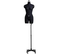FOELANNE Styropor-Metallkleid for Übergrößen mit Ständer | Mehrfarbige, mehrere Größen for Nähen, Schneidern, Drapieren(Black,M)