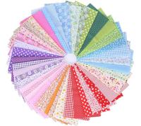 FOGAWA 42 Stück Stoffreste Stoffpaket 25 x 25 cm Bedruckter Baumwollstoff Meterware Stoffe zum Nähen Patchwork 100% Baumwolle Stoffflicken für Kleidung Vorhänge Bettwäsche DIY Basteln
