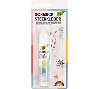 folia 12030 - Schmucksteinkleber, 30 g, lösungsmittelfrei, transparent trocknend - für punktgenaues Kleben von Schmucksteinen und -perlen