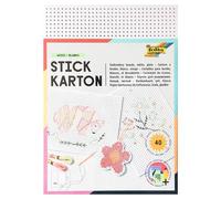 Folia Stickkarton 2322 – 300 g/m², weiß, unbedruckt, 17,5 x 24,5 cm, 40 Blatt
