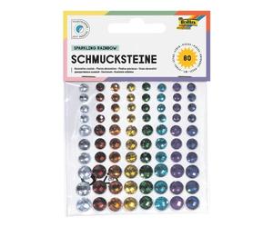 folia 80er-Pack Schmucksteine »Sparkling Rainbow« mehrfarbig