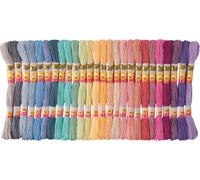 folia Garn zum Sticken Pastell matt pastellfarben 1,0 mm x 8,0 m 1 Pack = 52 St.