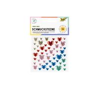 folia Herz-Schmucksteine, selbstklebend, 54 Stück, Ausführung: basic