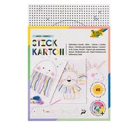 folia PAPER Stickkarton "Animals" in Weiß - 40 Blatt - ab 3 Jahren - 24% | Kreativbedarf Diy