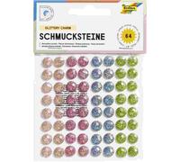Folia Schmucksteine GLITTERY CHARM selbstklebend 64 Stück