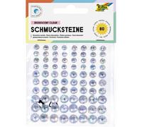 "folia Schmucksteine \"Iridescent Clear\", selbstklebend"