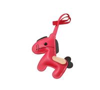 FOLODA Stilvolles Schlüsselanhänger Zubehör aus PU Leder mit Pferdemotiv, handgefertigte Nähte, lebendige Farben, kompaktes Design, Schlüsselanhänger, Geschenk für Erwachsene, Taschenanhänger