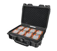 Folpus Uhrenboxen Display Uhrenkoffer Leichter Schaumstoffinnenraum Abschließbar Anti-Schock Luxus Valentinsgeschenk Uhr Reisekoffer Koffer für Damen Herren, 8 Steckplätze