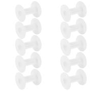 FOMIYES 10 Stück Austauschbare Kunststoff Nähspulen Kompakte Garnspulen mit Gleichmäßiger Rotation Transparente Kleiner Spulen für Garnvorrat und Stickmaschinen