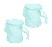 FOMIYES 2 Stück Aufbewahrungstaschen Für Strandspielzeug Strandzubehör Große Kapazität Strandtasche Aus Netzgewebe Strand Organizer Tasche Aufbewahrungstasche Für Sandspielzeug