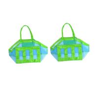 FOMIYES 2 Stück Große Mesh Strandtasche Sandspielzeug Aufbewahrung Leicht Tragbar Stroller Hängend Für Outdoor Camping Reise