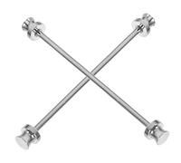 FOMIYES 2 Stück Herren Hemdkragen Stab Pins Teilig Leichte Krawattennadel Verstellbare Kragenklammer für Anzug Hemdkragen Einfach zu Befestigen Modisches Herrenaccessoire