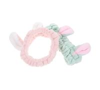 FOMIYES 2 Stück Niedliche Hasenohren Stirnbänder Multifunktional für Gesichtsreinigung Make up Spa Leichtes Elastisches Haarband für Damen für Alltag Reise und Party