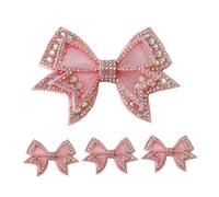 FOMIYES 2paar Strass-schuhclips Mit Schnallen Und Schleifen Glitzernde Abnehmbare Schuhdekorationsanhänger Elegante Schuhanhänger Für Besondere Anlässe