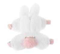 FOMIYES 2stücke Augenmaske aus Plüsch mit Hasenohren für Reisen und Nacht Bequeme Schlafmaske Lichtundurchlässig für Erholsamen Schlaf Geeignet für Frauen und Mädchen