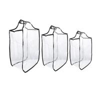 FOMIYES 3 Stück Halbtransparentes Gepäckschutz Aus Strapazierfähigem PVC Mit Reißverschluss Kratzfeste Kofferschutzhülle Für Reisen Und Alltag (20 22 24 Zoll