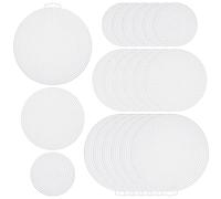 FOMIYES 30 Stück Rundes Kunststoff Netz 14,7/11,5/7,7cm Verschleißfestes Selbstgemacht Kreuzstich Leinwand für Handarbeit Strick und Häkelprojekte Tragbares Haushaltsnetz