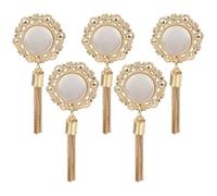 FOMIYES 5 Stück Handtaschenquasten Anhänger aus Langlebiger Zinklegierung mit Großen Perlen Selbstgemacht Taschencharms für Geldbörse Schultertasche Clutch und Crossbody