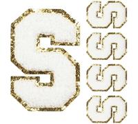 FOMIYES 5 Stück Multifunktionale Gestickte Buchstaben Aufnäher aus Handtuchmaterial zum Aufnähen Langlebig und Einfach zu Verwenden für T shirts und Schuhe zur Reparatur und Verschönerung