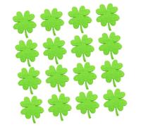 FOMIYES 50 Stück Kleeblatt Aufnäher aus Elastischem Filzstoff Grün für Selbstgemacht Haar und Kleidungsaccessoires Strapazierfähige Bastelapplikationen für Dekoration
