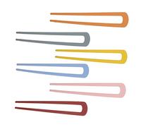 FOMIYES 6stücke U-förmige Haarnadeln Haarspangen für Damen Haarnadeln für Mädchen Kopfbedeckungen für Damen Haaraccessoires Leicht und Kompakt für Unterwegs Fixieren Haare Zufällige Farbe