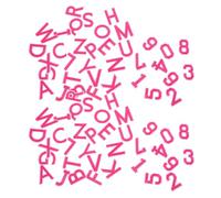 FOMIYES 72 Stück Gestickte Buchstaben und Zahlenaufnäher aus Polyester zum Aufbügeln und Aufnähen Selbstgemacht Kleidung Taschen Reparatur Zubehör