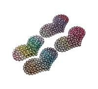 FOMIYES 8 Stück Liebesherz Clip Glitzernde Haarspangen Für Mädchen Kleinkind Haarspangen Für Mädchen Herz Metall Haarspange Herz Haarspange Mini Kleinkind