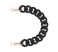 FOMIYES Acryl Kettenriemen in Schwarz Langlebiger Ersatzgurt für Handtaschen und Clutches Abnehmbar mit Schnallen Geeignet für Mädchen und Selbstgemacht Anwendungen