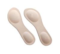 FOMIYES Atmungsaktive Leichte Schwamm einlegesohlen für High Heels Flexible Schuh einlagen mit Schweißabsorption und Rutschfestem Komfort Beige Paar für Damen Pumps