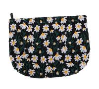 FOMIYES Bestickte Kosmetiktasche Leinenbeutel Mit Lippen Großes Schminktäschchen Sanitär -serviettenspeicherbeutel Süße Kleine Kosmetiktasche Baumwoll -Make -up -Tasche Segeltuch