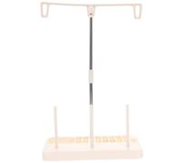 FOMIYES Garnständer für Nähmaschinen - 3 spulen Halter aus Kunststoff und Metall Haushalts Garnrollenhalter für Nähen Sticken und Quilten Reißfest Weiß