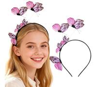 FOMIYES Haarreif Schmetterling Damen Mädchen Party Cosplay Kopfschmuck Haarband Aus Langlebigem Material Mit Cosplay Kopfbedeckungen Rosa
